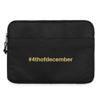 né le 4 décembre Anniversaire anniversaire - Sacoche pour ordinateur portable 15 pouces - noir - Devant