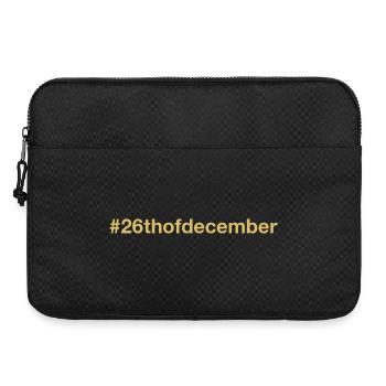né le 26 décembre Anniversaire anniversaire - Sacoche pour ordinateur portable 15 pouces - noir - Devant
