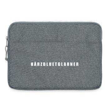 Härzbluetglarn, Canton of Glarus, Switzerland - Laptop bag 15" - heather grey - Front