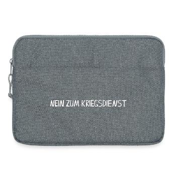 NEIN ZUM KRIEGSDIENST - Laptoptasche 15" - Grau meliert - Vorne
