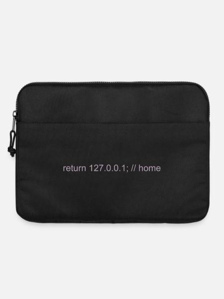 Programmierer Nerd IT Witz Developer Zuhause - Laptoptasche 15" - Schwarz