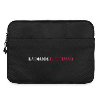 Rendre le racisme répréhensible - Sacoche pour ordinateur portable 15 pouces - noir - Devant