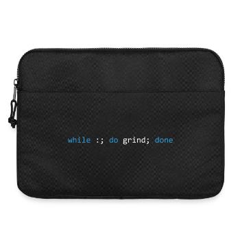 Der Grind hört nie auf, dunkel - Laptoptasche 15" - Schwarz - Vorne