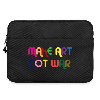 Make Art Not War - Laptoptasche 15" - Schwarz - Vorne
