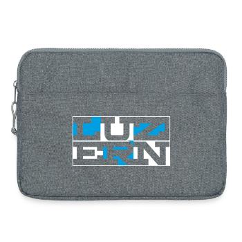 Lucerne Geometric Wordmark - Laptop bag 15" - heather grey - Front