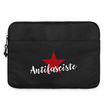 Antifaschistisch - Laptoptasche 15" - Schwarz - Vorne