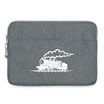 Railroad Drawing - Laptop bag 15" - heather grey - Front
