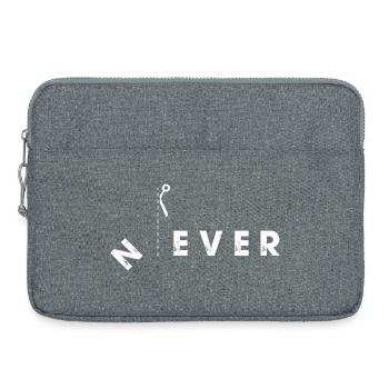Niemals Grenzen schneiden Scherendesign - Laptoptasche 15" - Grau meliert - Vorne