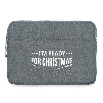 Ready for Christmas - cool - Laptop bag 15" - heather grey - Front