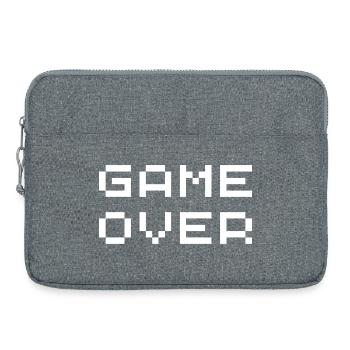 Jeux vidéo gamer rétro - Sacoche pour ordinateur portable 15 pouces - gris chiné - Devant