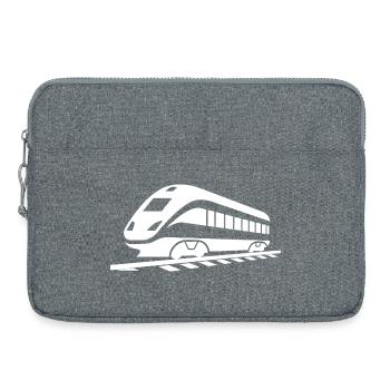 Railway Drawing - Laptop bag 15" - heather grey - Front