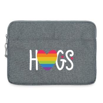Mois de la fierté LGBT - Câlins - Sacoche pour ordinateur portable 15 pouces - gris chiné - Devant