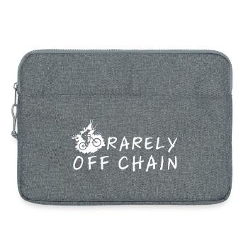 rarely off chain bike downhill mountainbike trail - Laptoptasche 15" - Grau meliert - Vorne