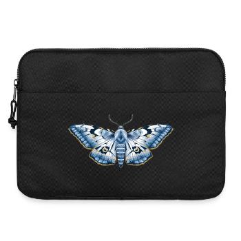 Mystic Midnight – Art du papillon de nuit bleu - Sacoche pour ordinateur portable 15 pouces - noir - Devant