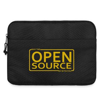 May The Open Source Be With You - Laptop bag 15" - black - Front