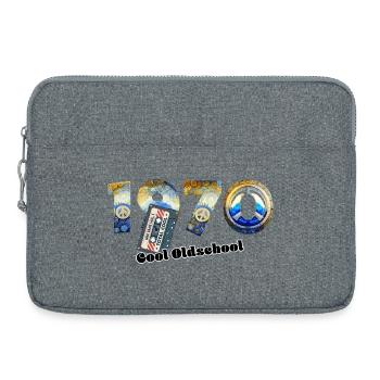 Vintage rétro des années 1970 – Cassette – Cool Olds - Sacoche pour ordinateur portable 15 pouces - gris chiné - Devant