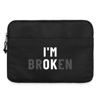 I am Broken I'm OK - Laptop bag 15" - black - Front