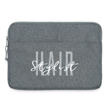 Hair Stylist Hairdresser - Professional Salon - Laptop bag 15" - heather grey - Front
