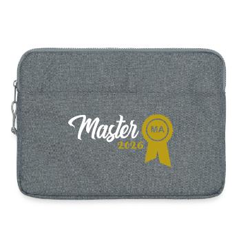 Master's degree passed in 2026 Graduation ceremony - Laptop bag 15" - heather grey - Front