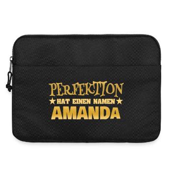 Amanda comme nom de femme - Sacoche pour ordinateur portable 15 pouces - noir - Devant