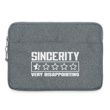 Critique de Sincerity 1 étoile : Conception sarcasme - Sacoche pour ordinateur portable 15 pouces - gris chiné - Devant