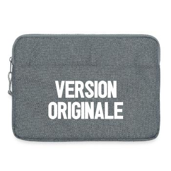 VERSION ORIGINALE !  - Sacoche pour ordinateur portable 15 pouces - gris chiné - Devant