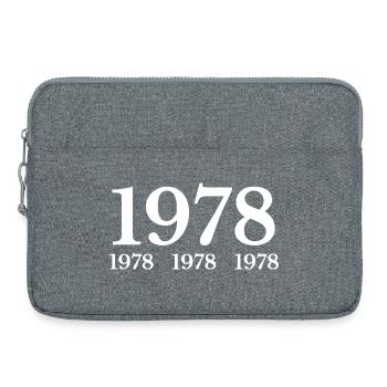 1978 - Sacoche pour ordinateur portable 15 pouces - gris chiné - Devant