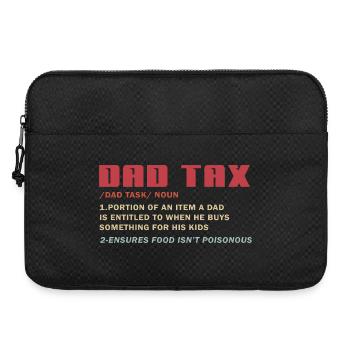 T-shirt mème fiscal pour papa : Déduction des enfants - Sacoche pour ordinateur portable 15 pouces - noir - Devant