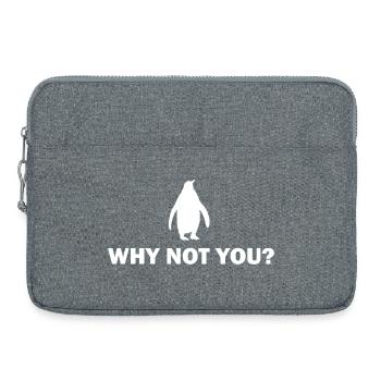 Penguin Motivation Design - Why Not You - Laptop bag 15" - heather grey - Front
