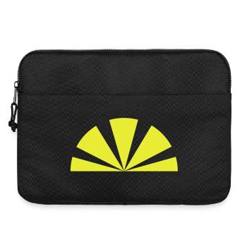 Sonnenstrahl, Halbkreis als Japan Sonnenstrahl - Laptoptasche 15" - Schwarz - Vorne