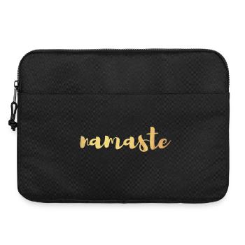 Namaste Yoga Or Méditation Chemise Écriture Manuscrite om - Sacoche pour ordinateur portable 15 pouces - noir - Devant