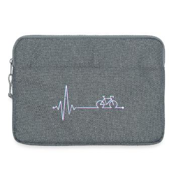 Neon Bike Pulse - Laptoptasche 15" - Grau meliert - Vorne