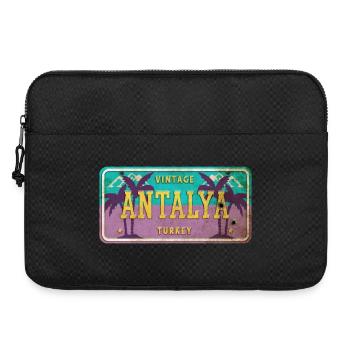 Antalya Türkei Beach Vintage Schild - Laptoptasche 15" - Schwarz - Vorne