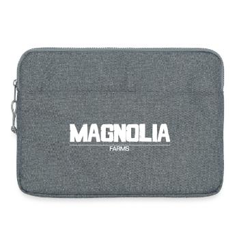 Fermes de magnolia - Sacoche pour ordinateur portable 15 pouces - gris chiné - Devant