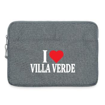 t-shirt Io amo Villa Verde t-shirt Sardaigne - Sacoche pour ordinateur portable 15 pouces - gris chiné - Devant