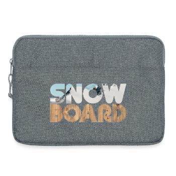 Snow and Board - Laptop bag 15" - heather grey - Front