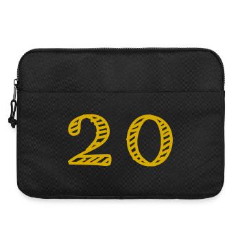 20. 20 JAHRE. 20-JÄHRIGES JUBILÄUM. 20-JÄHRIGES JUBILÄUM. - Laptoptasche 15" - Schwarz - Vorne