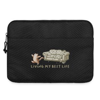 Cat Claws Sofa Life Ihr bestes Leben - Laptoptasche 15" - Schwarz - Vorne