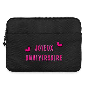 JOYEUX ANNIVERSAIRE - Sacoche pour ordinateur portable 15 pouces - noir - Devant