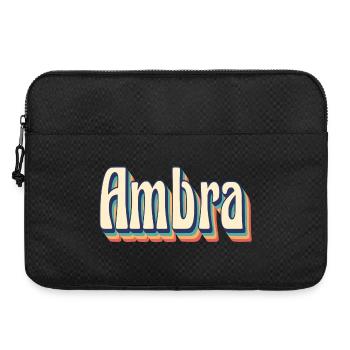 Vintage rétro ambre T-Shirt T-Shirt idée cadeau - Sacoche pour ordinateur portable 15 pouces - noir - Devant