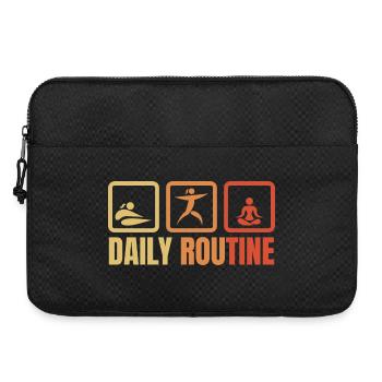 Daily Yoga Routine - Laptop bag 15" - black - Front