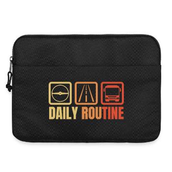 Busfahrer Tagesablauf - Laptoptasche 15" - Schwarz - Vorne