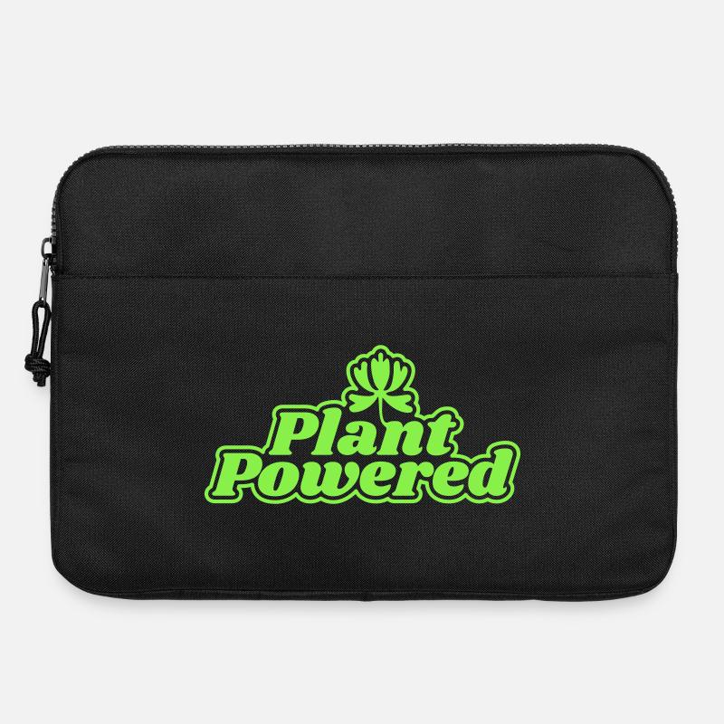 Grüner Antrieb durch Pflanzenkraft - Laptoptasche 15" - Schwarz