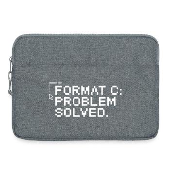 Format c: problem solved. - Laptoptasche 15" - Grau meliert - Vorne