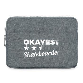 Average skateboarder - Laptop bag 15" - heather grey - Front