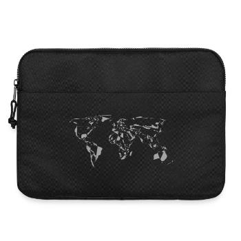 Weltkarte Mosaik Design - Laptoptasche 15" - Schwarz - Vorne