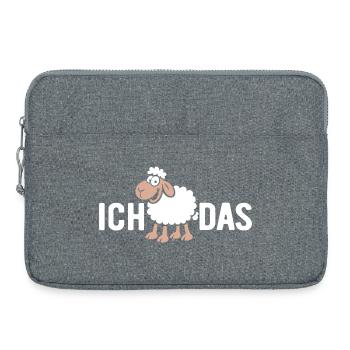 I SHEEP that - word play with sheep - Laptop bag 15" - heather grey - Front