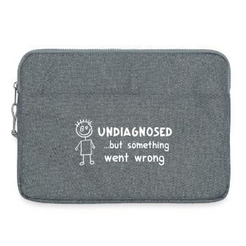 Undiagnosed ... But Something Went Wrong – Humor - Laptop bag 15" - heather grey - Front