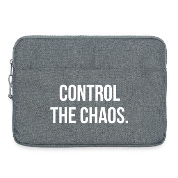 CONTROL THE CHAOS. | Greyline Official - Laptop bag 15" - heather grey - Front