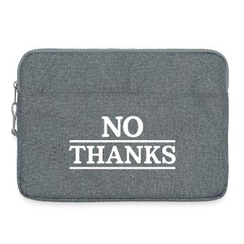 no thanks - Laptop bag 15" - heather grey - Front